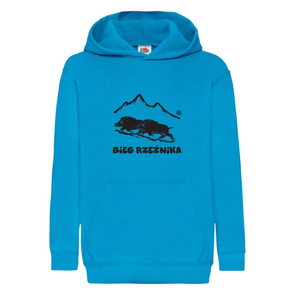Bluza z kapturem niebieska