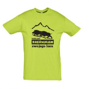 Koszulka męska "Każdy jest Rzeźnikiem swojego losu" zielona (Kopia)