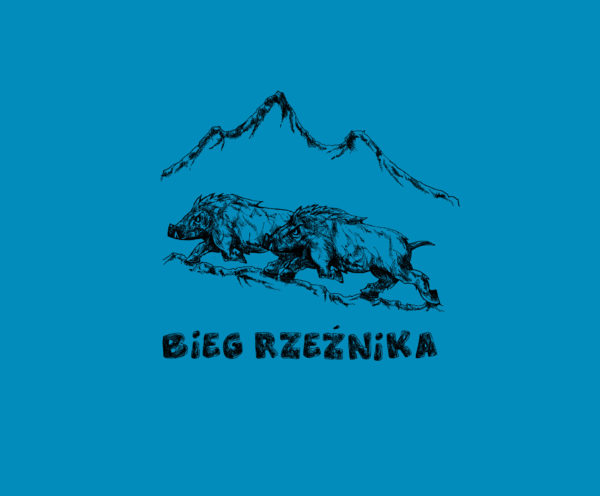 Koszulka męska Bieg Rzeźnika niebieska - obrazek 2