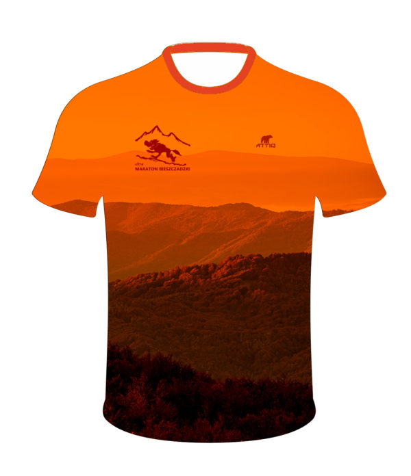 ultraMaraton Bieszczadzki - t-shirt damski ultra light Bieszczady