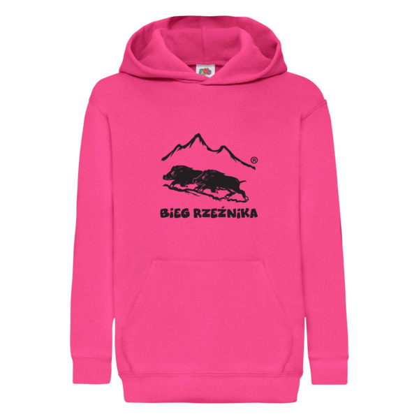 Bluza z kapturem różowa