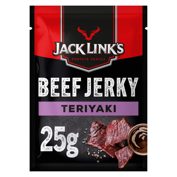 Jack Link's - BEEF JERKY - TERIYAKI, suszona wołowina w cienkich paskach