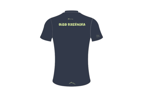 2025 Biegowy t-shirt męski granatowy ultra light Bieg Rzeźnika - obrazek 2