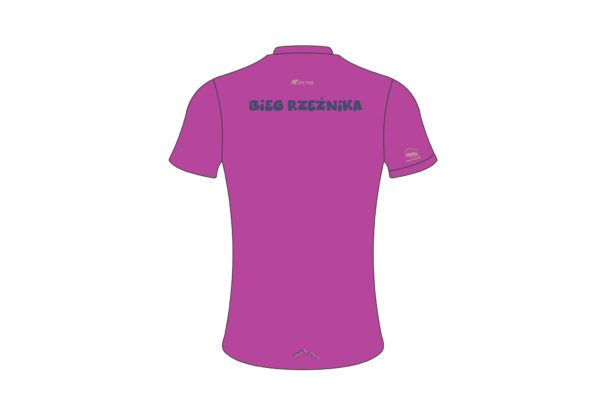 2025 Biegowy t-shirt damski różowy ultra light Bieg Rzeźnika - obrazek 2