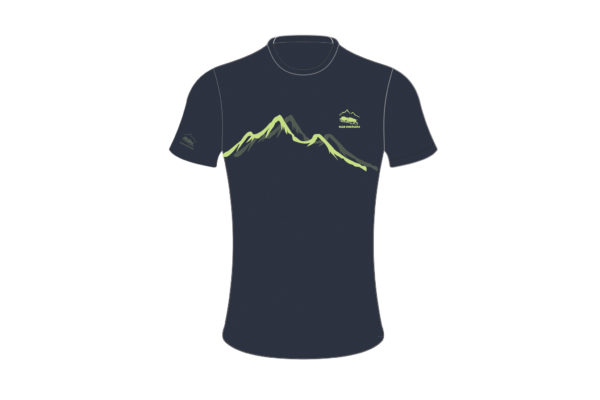 2025 Biegowy t-shirt męski granatowy ultra light Bieg Rzeźnika